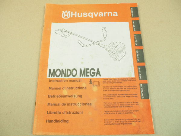 Husqvarna Mondo Mega Freischneider Bedienung Betriebsanleitung 1997 Manual