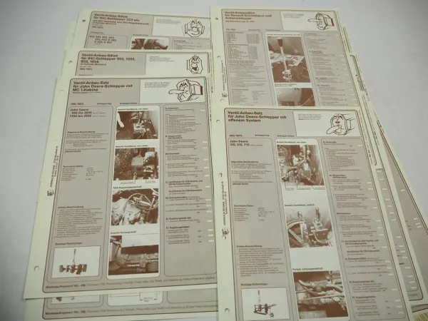 Hydraulik Anbausätze für Traktor Fendt MB-Trac IHC Deutz Eicher Massey Ferguson