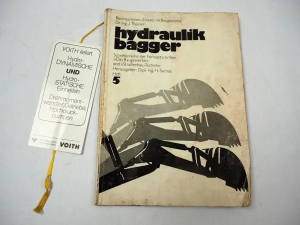 Hydraulikbagger Schriftenreihe Das Baugewerbe Heft 5 1971 J. Theiner