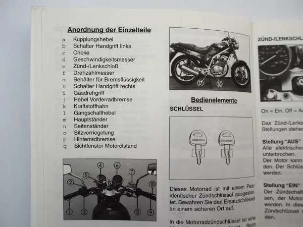 Hyosung GF125 Motorrad Betriebsanleitung 1998