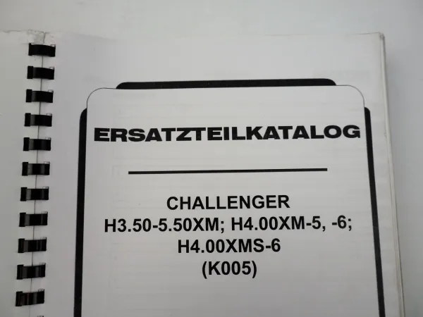 Hyster Challenger H 3.50 - 5.50XM Stapler Ersatzteilliste Ersatzteilkatalog 2010