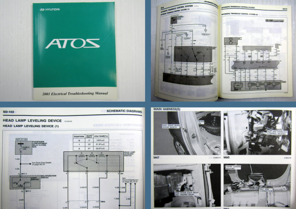 Hyundai Atos Electrical troubleshooting manual 2001 Werkstatthandbuch Elektrik