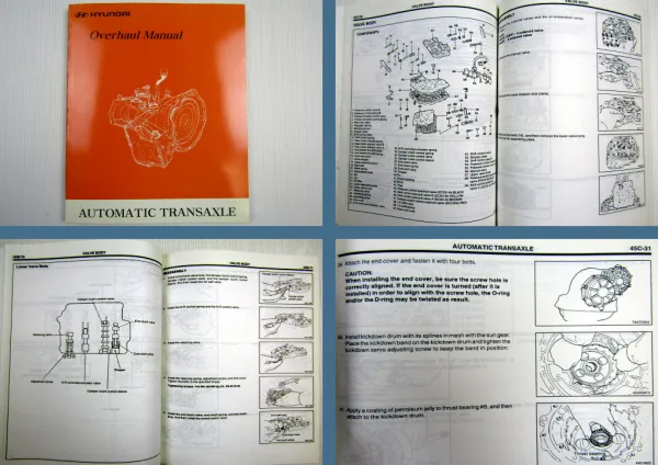 Hyundai Automatik Getriebe Overhaul Manual Transaxle A163 A4BF1 A4AF2 F4A42 F5A5