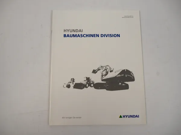 Hyundai Baumaschinen Division Bagger Radlader Stapler Prospekt ca. 2011