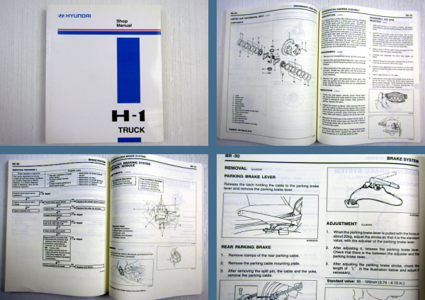 Hyundai H1 H-1 Truck Shop Manual 2000 - 2003 Repair Manual Werkstatthandbuch