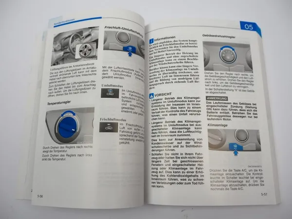 Hyundai i10 Betriebsanleitung Bedienungsanleitung Bordbuch 9/2024 Deutsch