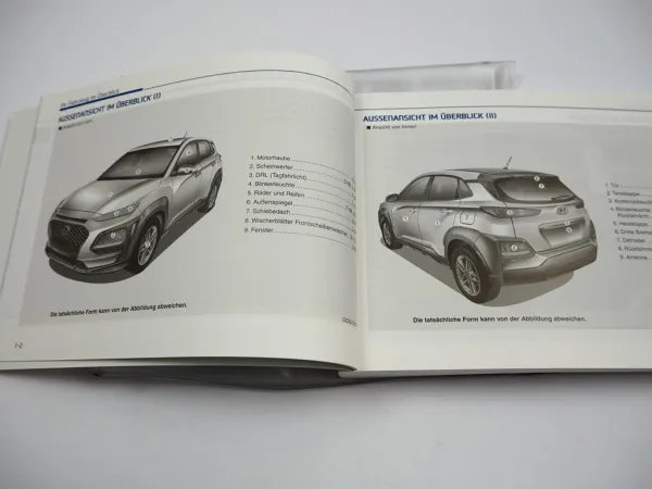 Hyundai KONA OS SUV Betriebsanleitung Bedienungsanleitung 2017 Bordmappe