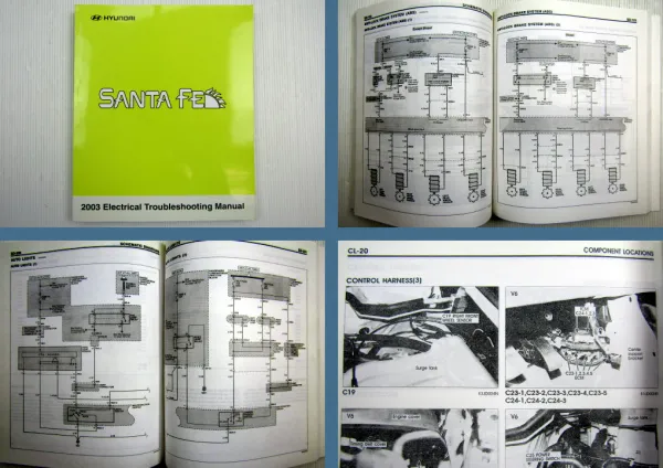 Hyundai Santa Fe Electrical troubleshooting Stromlaufpläne Elektrik 2003