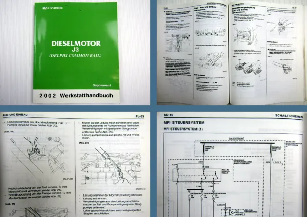 Hyundai Terracan J3 Dieselmotor 2,9l Werkstatthandbuch Einspritzsystem