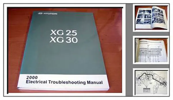 Hyundai XG 25 30 Electrical troubleshooting 2000 Fehlersuche Elektrik Schaltplan