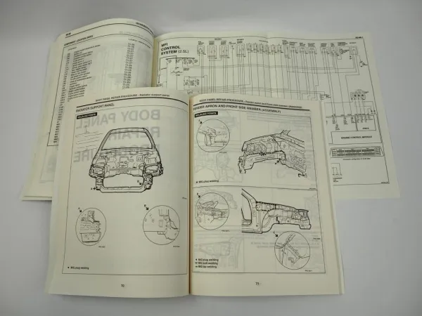 Hyundai XG 25 30 Electrical troubleshooting + Body repair manual 2000