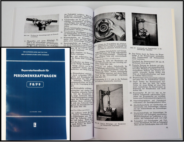 IFA F8 IFA F9 Werkstatthandbuch Reparaturhandbuch 1955 Reparaturanleitung