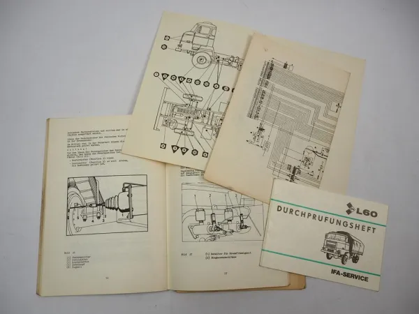 IFA L60 1218 4x4 Geländegängiger LKW Betriebsanleitung Scheckheft 1985