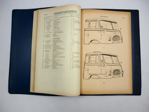 IFA Robur LO LD 2500 1800A LKW Frontlenker Fahrgestell Ersatzteilliste 1963