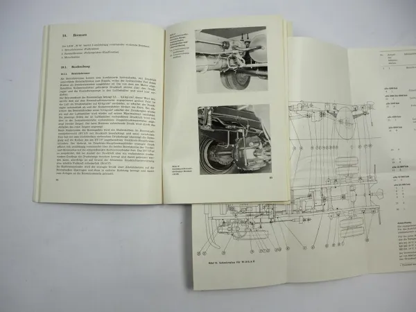 IFA W50 LA/Z mit Varianten Lastkraftwagen Betriebsanleitung Wartung 1975