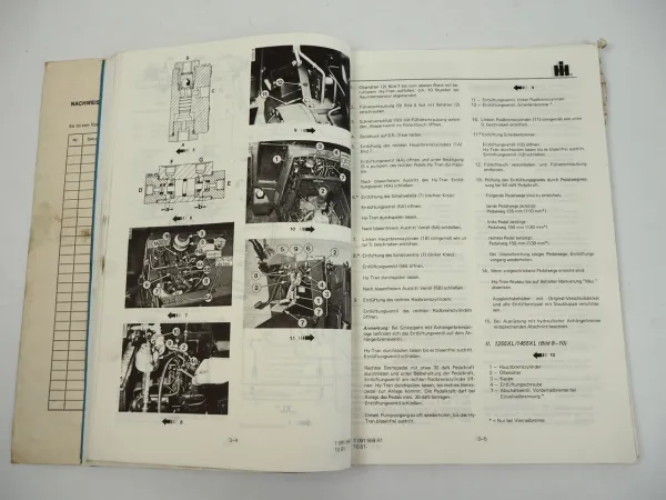 IHC 1255 1455 und XL Fahrgestell Werkstatthandbuch Reparaturanleitung 1981