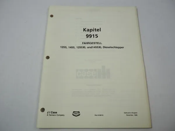 IHC 1255 1455 + XL Werkstatthandbuch Fahrgestell Kupplung Elektrik Bremse Kabine