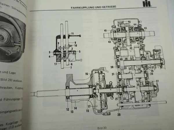 IHC 321 431 531 541 Mähdrescher Getriebe Werkstatthandbuch 1979