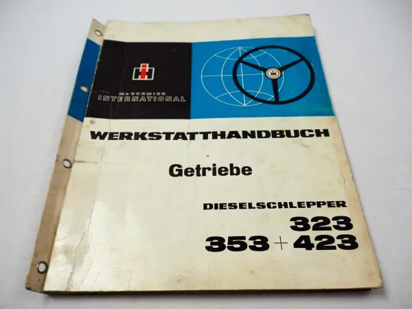 IHC 323 353 423 Getriebe Dieselschlepper Werkstatthandbuch Reparatur 1968