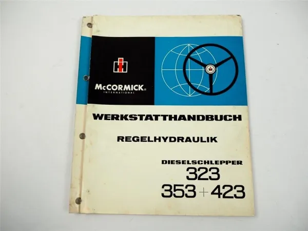 IHC 323 353 423 Regelhydraulik Werkstatthandbuch 1967 Reparaturanleitung