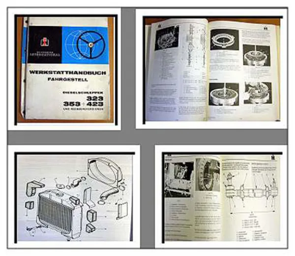IHC 323 353 423 und V Weinvergversionen Werkstatthandbuch Fahrgestell 1969
