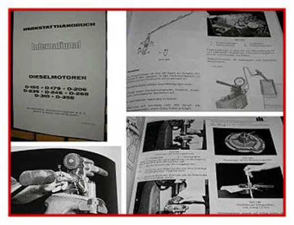 IHC 353 453 523 553 454 624 - 1046 IHC Werkstatthandbuch Motor 1971