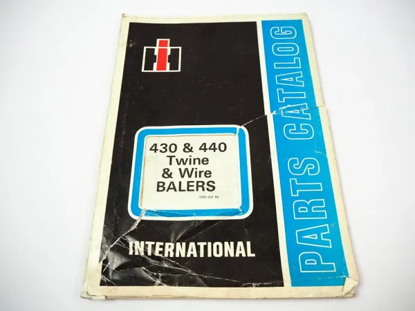 IHC 430 + 440 Garn- und Drahtballenpresse Ersatzteilkatalog Parts book 1979