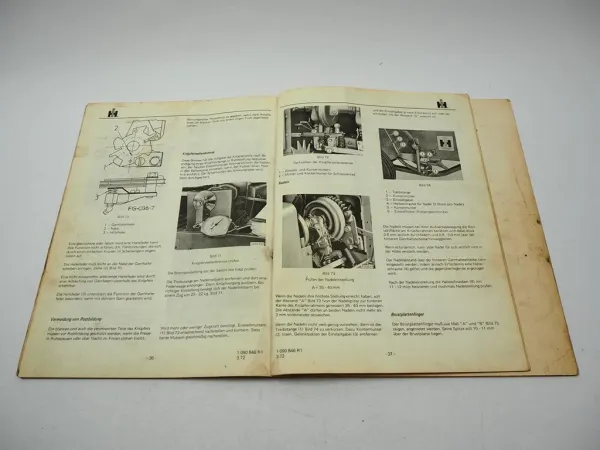 IHC 430 440 Hochdruck Sammelpresse Pick Up Ballenpresse Betriebsanleitung 1972