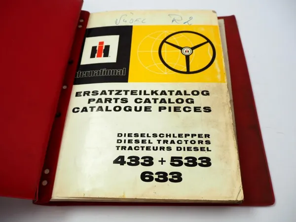 IHC 433 533 633 Traktor Ersatzteilliste Parts List Catalogue pieces 1976