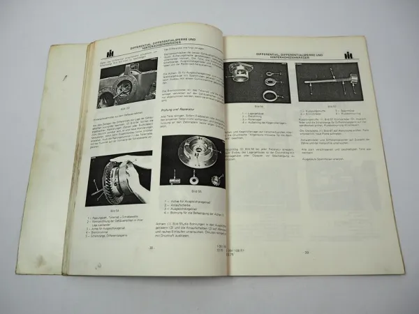IHC 433 533 633 V + E Version Getriebe Werkstatthandbuch Reparaturanleitung 1975