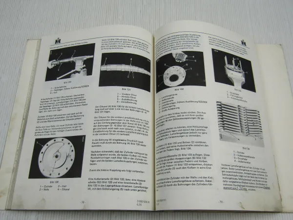 IHC 523 624 724 Getriebe Baggerlader 3654 Werkstatthandbuch Reparatur 1970
