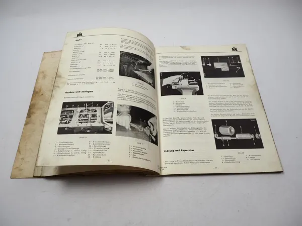 IHC 523 IHC 624 Werkstatthandbuch Getriebe 1966 Reparaturanleitung