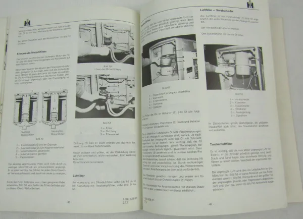 IHC 553 654 724 824 Bedienungsanleitung 1972 Mc Cormick + Montageanleitung