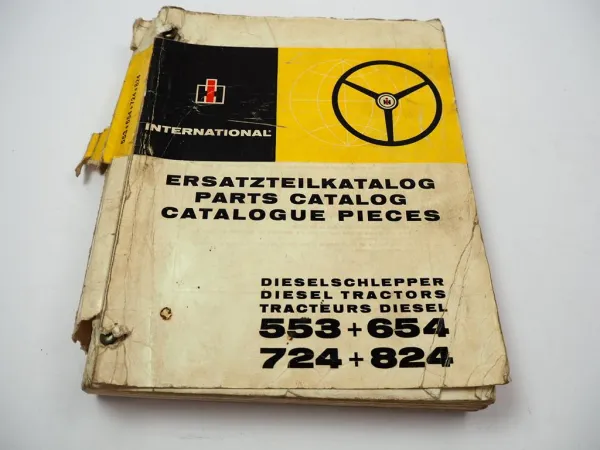 IHC 553 654 724 824 Traktoren Ersatzteilliste Parts Catalog 1972/1973