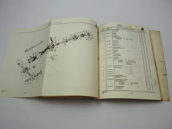 IHC 553 654 724 824 Traktoren Ersatzteilliste Parts Catalog 1972/1973