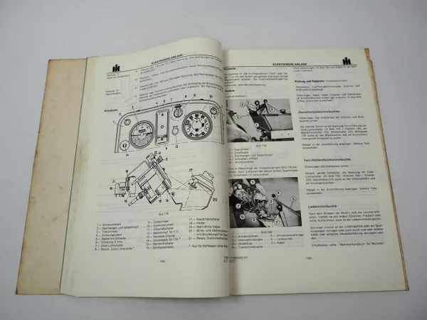 IHC 554 644 744 844 844S Werkstatthandbuch Fahrgestell Reparaturanleitung 1977