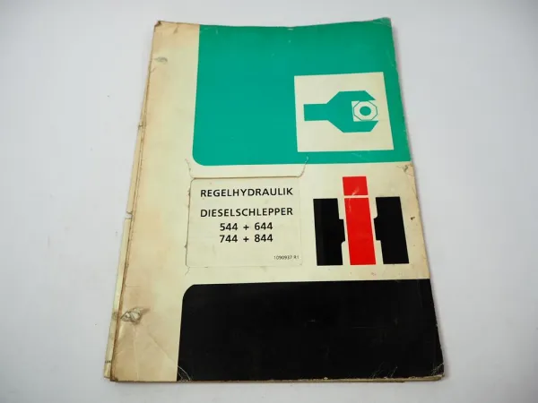 IHC 554 644 744 844 Regelhydraulik Werkstatthandbuch 1974 Reparaturhandbuch