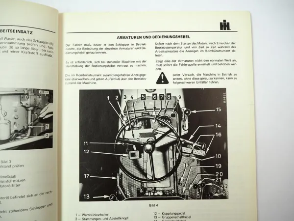 IHC 554 644 744 844 Schlepper Betriebsanleitung Bedienung Wartung 1974