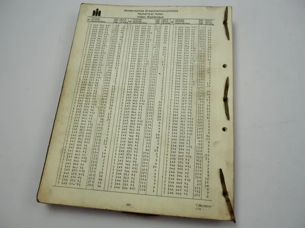 IHC 554 644 744 844 Schlepper Ersatzteilkatalog Ersatzteilliste Parts List 1974