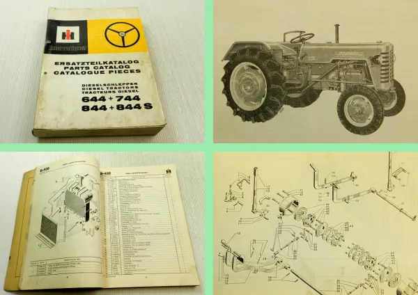 IHC 644 744 844 844S Schlepper Ersatzteilliste Ersatzteilkatalog Parts list 1979