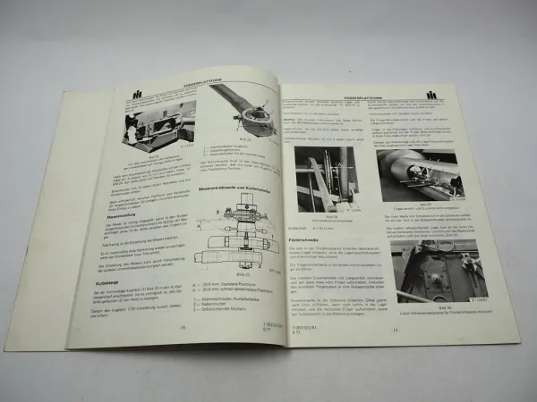 IHC 8-51 8-61 8-71 8-91 221 321 431 531 Mähdrescher Werkstatthandbuch 1977