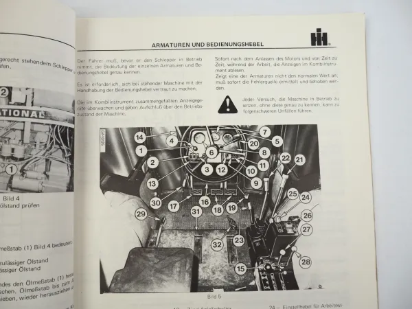 IHC 955XL 1055XL Dieselschlepper Betriebsanleitung Bedienungsanleitung 1981