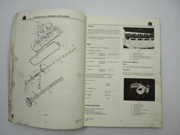 IHC D-155 bis D-358 Dieselmotor Werkstatthandbuch Reparaturanleitung 1975