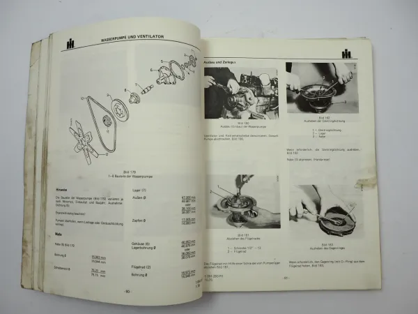 IHC D-155 bis D-358 Dieselmotor Werkstatthandbuch Reparaturanleitung 1975