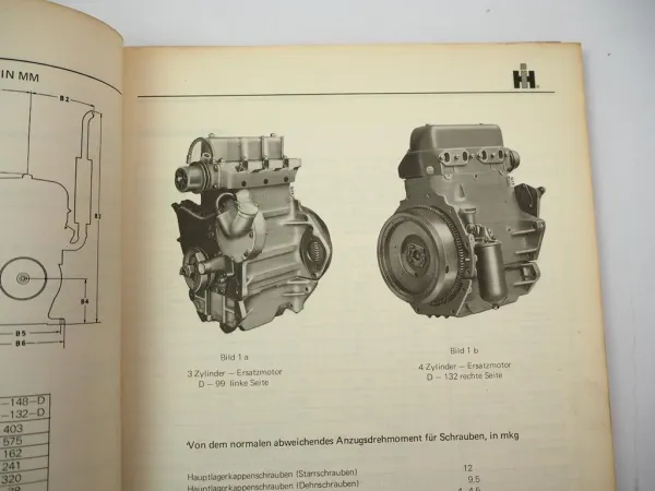 IHC D-99 D-111 D-132 D-148 DU-99 DU-111 DU-132 DU-148 Werkstatthandbuch 1970
