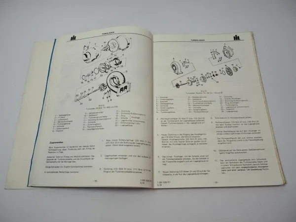 IHC DT 358 402 Dieselmotoren Werkstatthandbuch 1979 für Schlepper 1255 1455