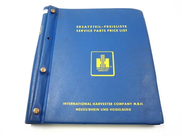 IHC Ersatzteil Preisliste Ackerschlepper Landmaschinen Geländefahrzeuge 1983