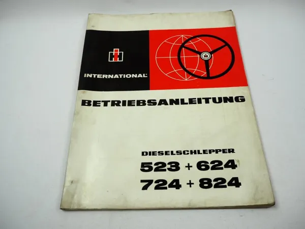 IHC Mc Cormick 523 624 724 824 Schlepper Betriebsanleitung Bedienung 1971