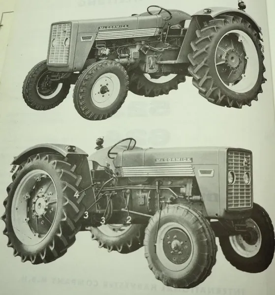 IHC Mc Cormick 523 624 724 Dieselschlepper Betriebsanleitung Bedienung 1969