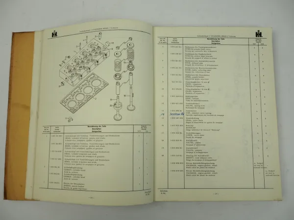 IHC Mc Cormick 523 624 Schlepper Ersatzteilkatalog Parts Catalog 1966